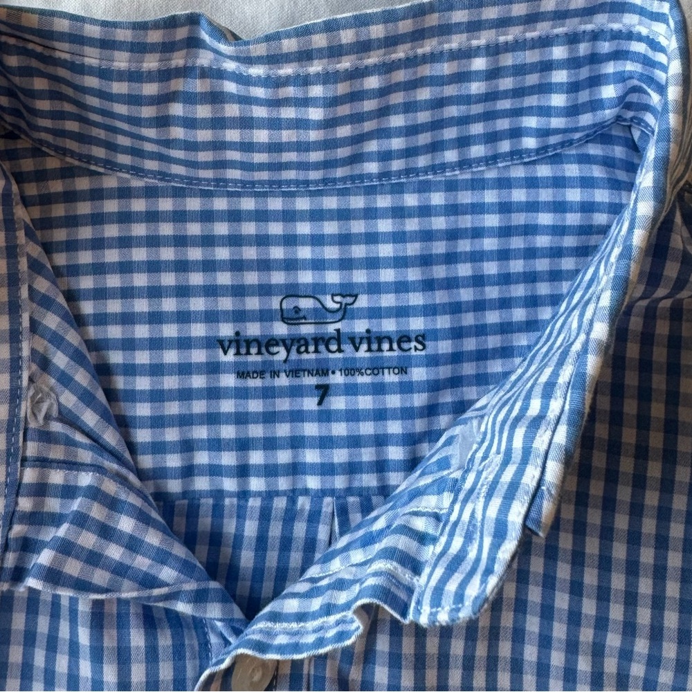 Vineyard Vines 100% cotton Gingham shirt